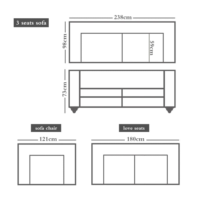 factory Modern Living Room Sofa love seat in stock luxury sofa set couch Customized velvet or Leather Chesterfield sofa