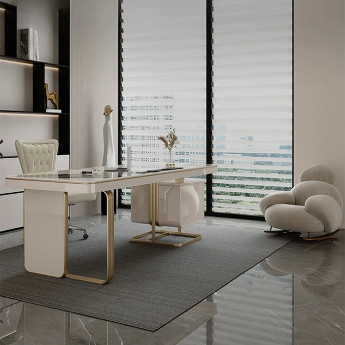 Executive Computer Office Desk Storage Student Vanity Meeting Office Desk Standing Scrivania Con Cassetti Salon Furniture