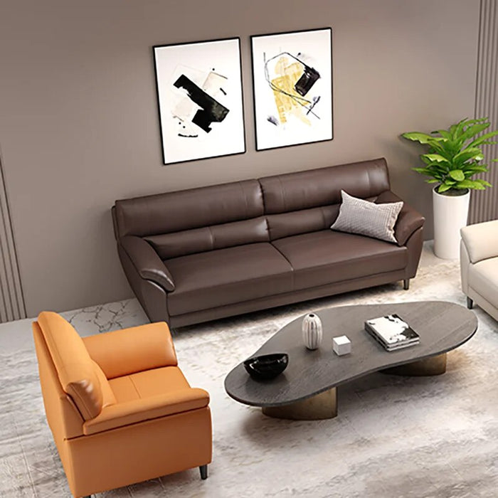 Nordic Living Room Sofa Luxury Set Recliner Long Bedroom Elegant Sofas Lounge Leather Lounge Canape Salon Home Furniture GXR35XP