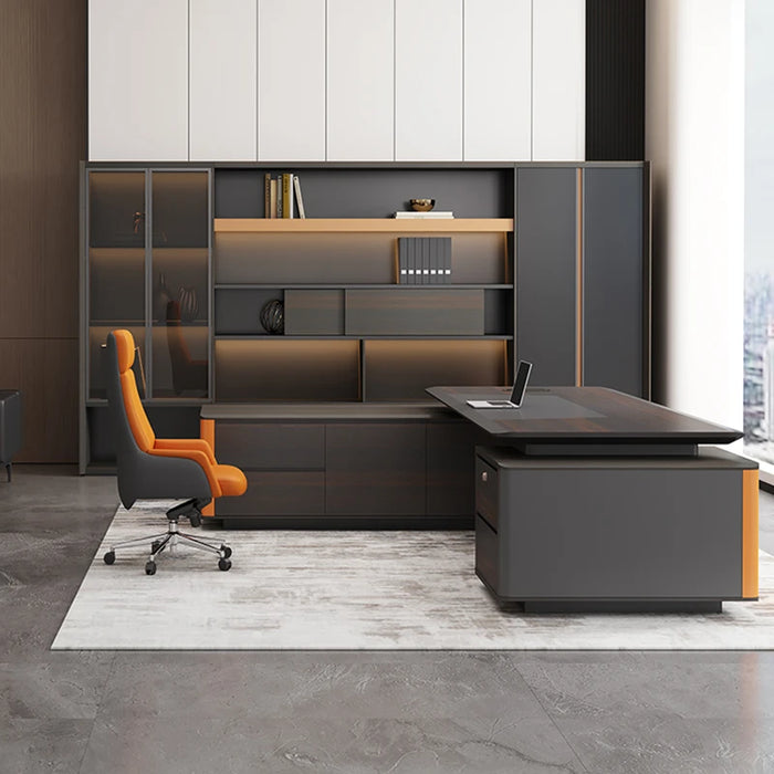 Conference Corner Office Desk Reception Setup Executive Floor Computer Desks Supplies Modern Mesa Escritorio Theater Furniture