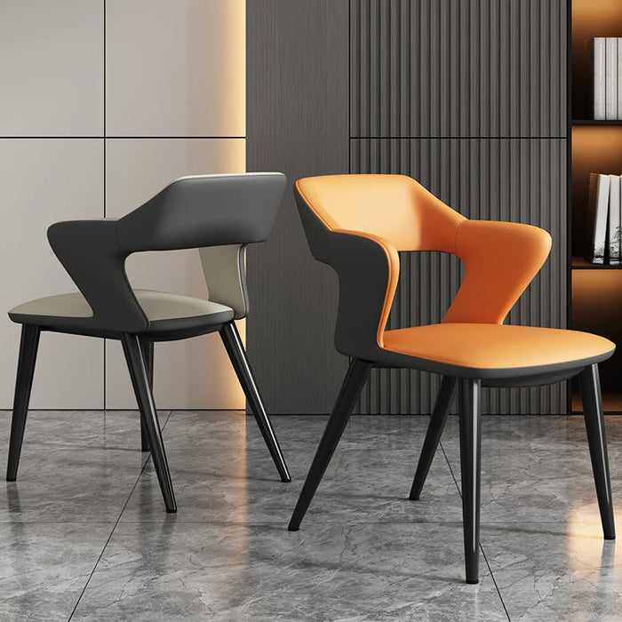 Armrest Minimalist Chairs Designer Italian styleLuxury Leather Chairs Modern Ergonomicmuebles para el hogar home furniture