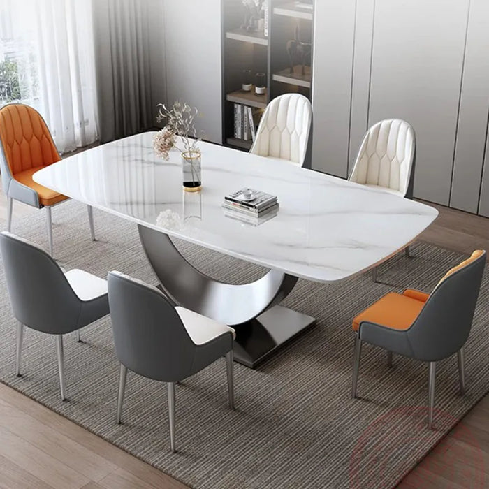 Luxury Simple Dining Table Nordic Minimalist Home Kitchen Dining Table Modern Style Mesas De Comedor Garden Furniture Sets