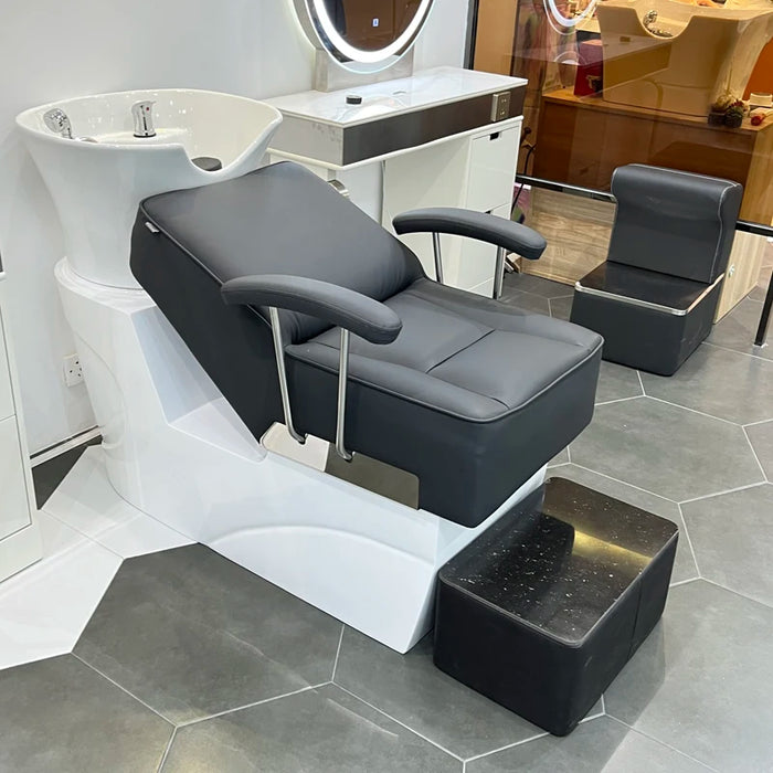 Barber Shaving Chair Shampoo Beauty Salon Hair Washing Massage Bed Simple Styling Muebles Para Spa Hairsalon Furniture CY50XT