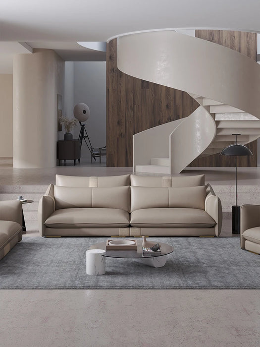 Fabric Sofa Large Living Room Modern Simple and Light Luxury Imported Flannel Sofa