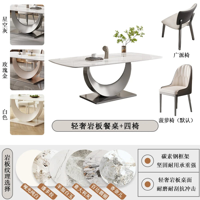 Luxury Conference Dining Tables Study Hotel Restaurant Bar Dining Tables Eating Office Mesas De Jantar Home Furniture WJ20XP
