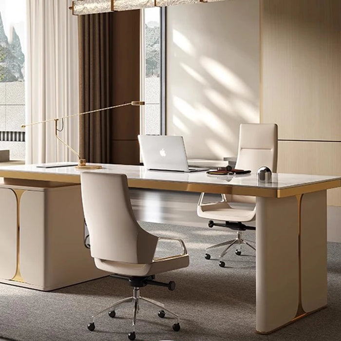 Executive Gaming Office Desk White Reception Wooden Computer Meeting Lap Desktops Office Desk Writing Stolik Room Accessories