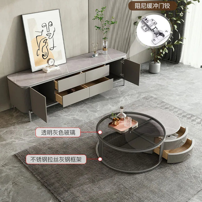 Modern Unit Cabinet Tv Stand Home Hotel Storage Nordic Floor Stands Television Designer Table Grey Mobilya Living Room Furniture