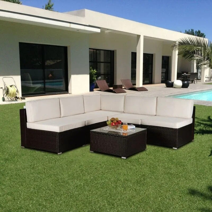 Corner Sofa Thick Removable Cushions Rattan Wicker Lazy Luxury Couch Soutdoor Garden Sectional Meubles De Chambre Furniture Set