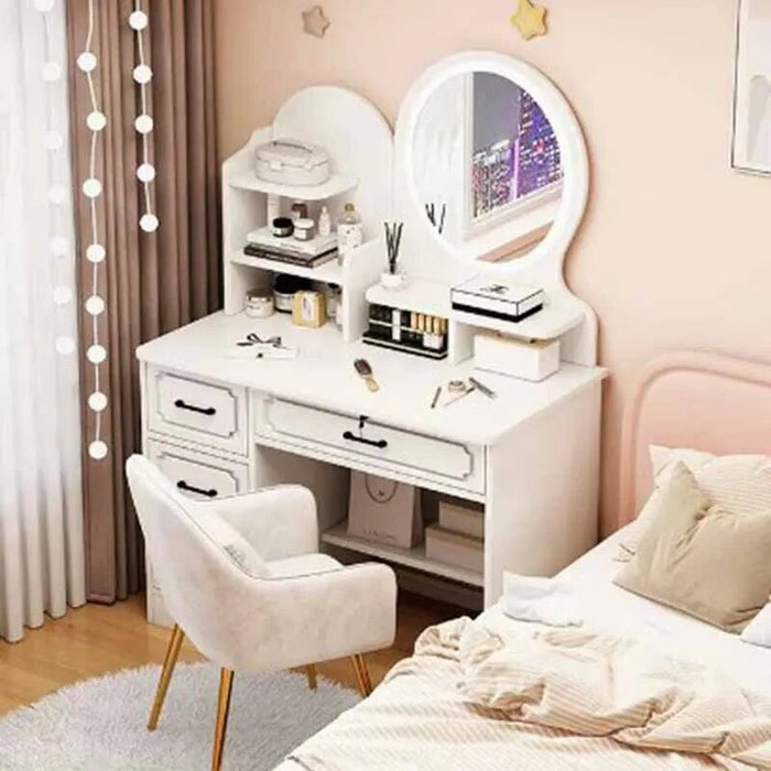 Luxury Drawer Dressing Table Toilet Chair Japanese Bedroom Dressing Table Mobile Cabinet Armarios Para Sala De Estar Accessories