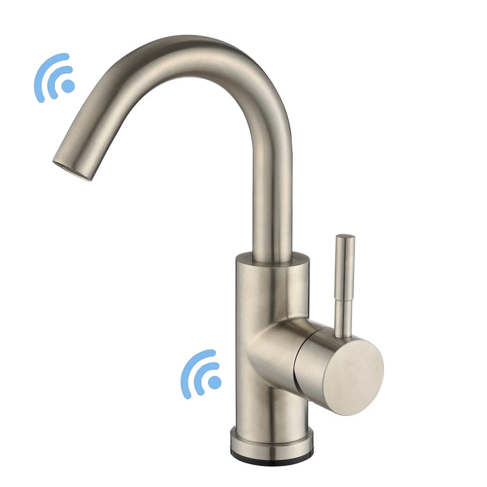 Smart Touch Bathroom Faucets Crane For Sensor Bathroom Water Tap Sink Mixer Rotate Touch Bathroom Sensor Water Mixer