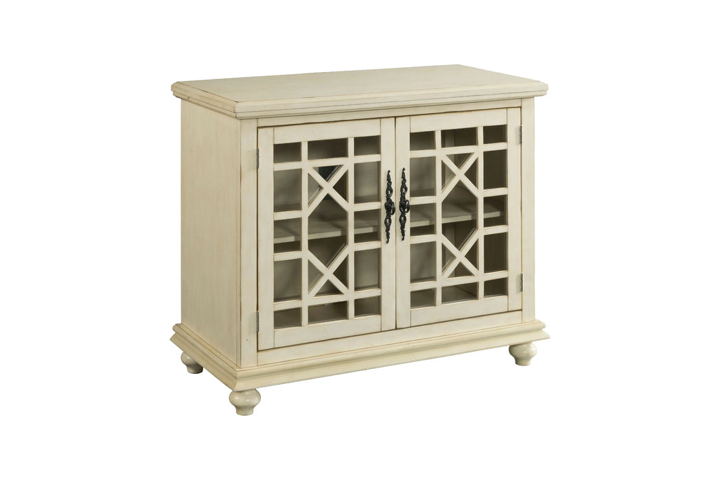 BOUSSAC Home Elegant Small Spaces TV Stand, Antique White