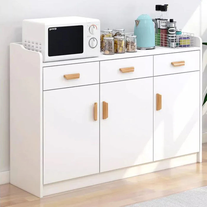 Nordic White Sideboard Kitchen Display Shelf Storage Dining Rustic Laden Sideboard Buffet Szafka Kuchenna Chinese Furniture HDH