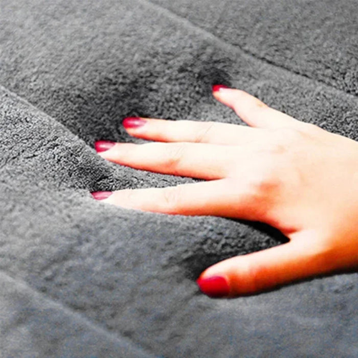 Bath Mat Bathroom Anti-Slip Coral Velvet Rug Kitchen Entrance Carpet Bath Rug Stripe Doormat Water Super Absorbent Floor Mat