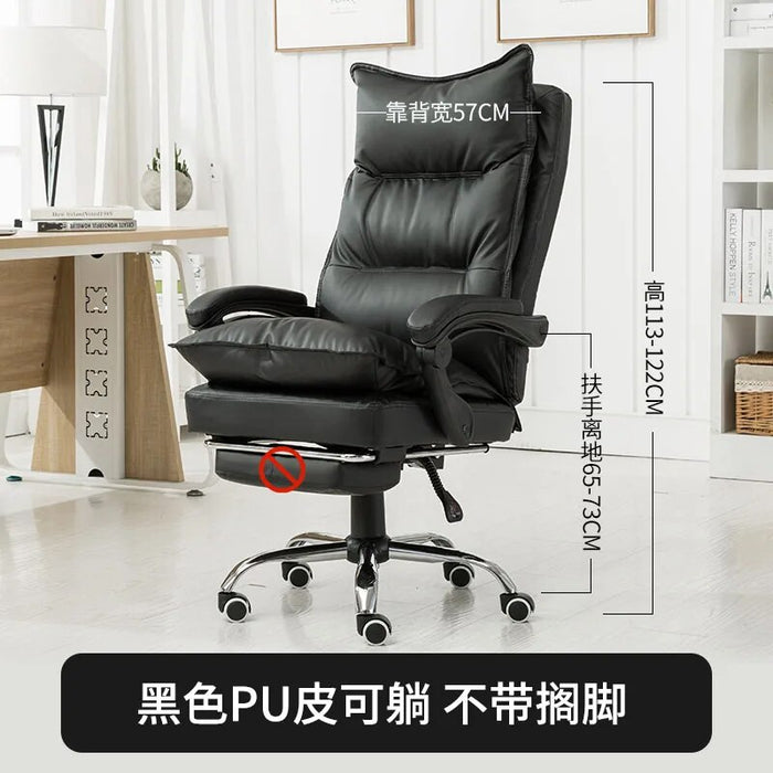 Leather Armrest Luxury Chairs Modern Black Metal Legs Executive Lounge Chair Accent Living Room Cadeiras De Jantar Furniture