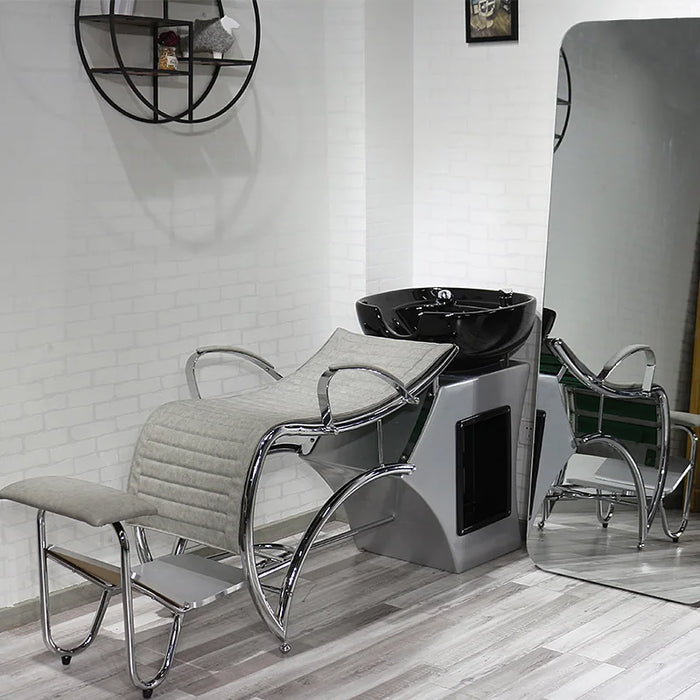 Simple Hair Washing Chair Head Spa Shaving Professional Hairdressing Chairs Shampoo Sillas Peluqueria Hairsalon Furniture CY50XT