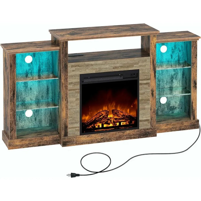 TV Cabinet Modern Living Room Furniture TV Console for TVs up to 65 inches with adjustable glass shelves Free shipping