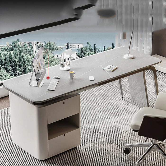 Standing Executive Workstation Computer Desktop Conference Office Desks Work Meeting Scrivania Con Cassetti Office Furniture