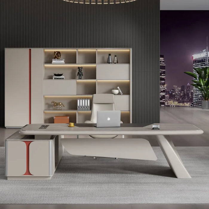 Office Table Study Desk Writing Executive Student L Shape Desk Electric Moder Work Scrivanie Per Computer Furniture Desk