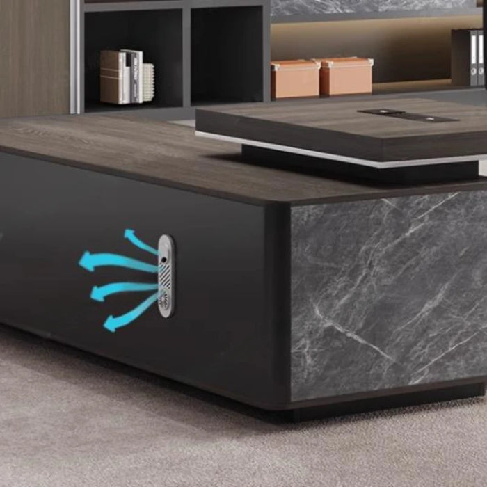 Modern Office Desk Executive Storage Standing Console Workbench U Shaped Writing Organizer Computer Escrivaninha Office Supplies