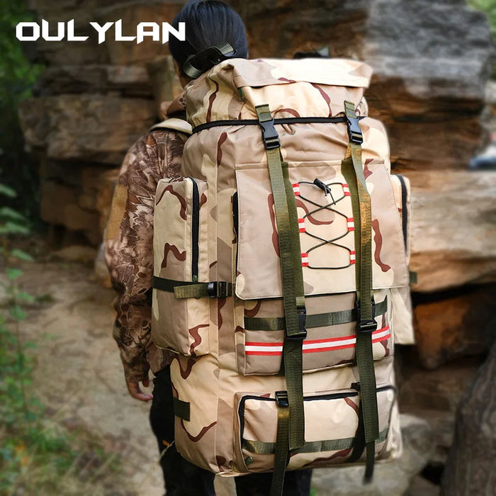 130L Extra Large Backpack Super Capacity Luggage Outdoor Travel Bag Tent Camping Rescue  Backpack for men and women