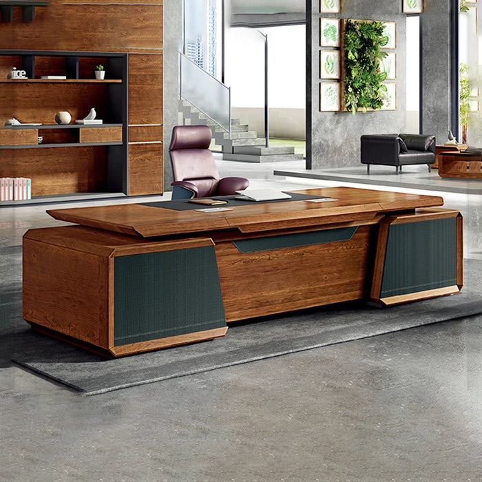 Company boss desk, president desk, large class desk, chairman desk, chair combination office home