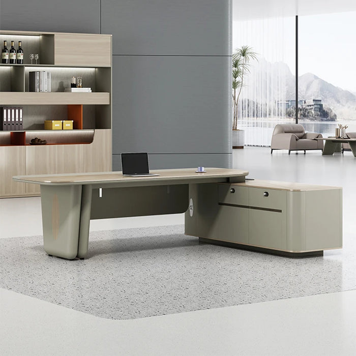 Study Standing Office Desk Executive Storage Desktop Gaming Office Desk Salon Luxury Scrivania Con Cassetti Office Furniture