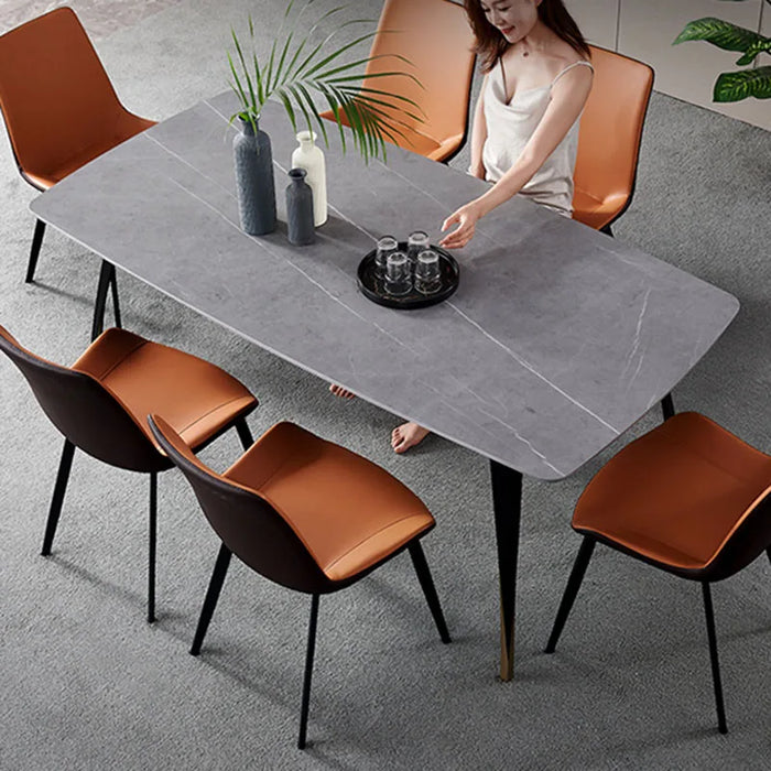 Newclassic Luxury Dining Table Decor Marble Top Design Square Dining Table Living Room Neat Mesa Comedor Household Essentials