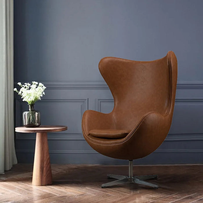 Nordic net red eggshell chair hotel single sofa chair fabric designer chair living room balcony leisure lounge chair