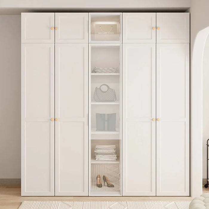 Aesthetic Full Size Wardrobe Clear Storage Wood Doors Drawers Wardrobe Closet Systems Cabinets Szafa Na Ubrania Furnitures