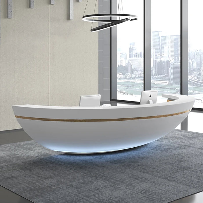 Front desk simple modern company reception desk office bar cashier beauty salon hotel consulting custom service