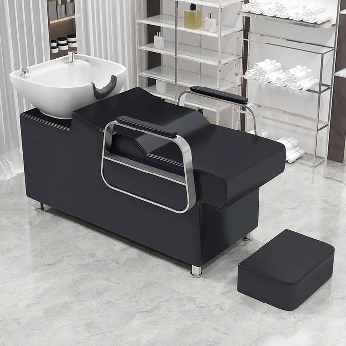 Professional Hairdressing Washer Beauty Shaving Shampoo Chair Hairdresser Cosmetic Sillas Peluqueria Hairsalon Furniture CY50XT