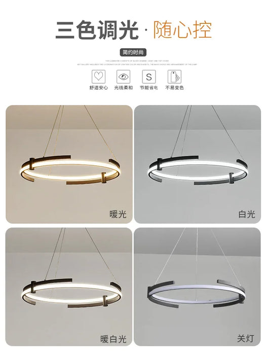 Modern Minimalist Creative LED Chandeliers Restaurant Lights Nordic Living Room Lamps Bedroom Dining Table Living Room Lights