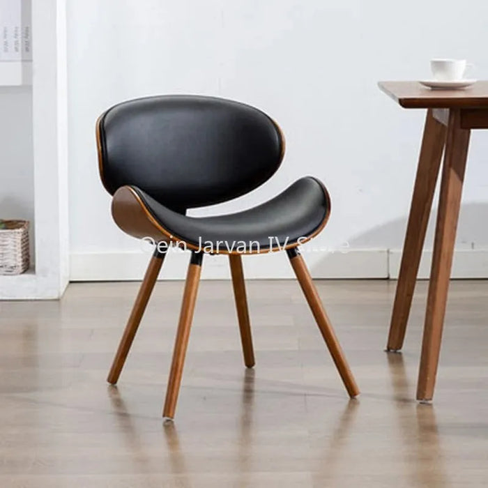 Minimalist Wooden Dining Chairs Relaxing Kitchen Backrest Dining Chairs Creative Design Sillas De Comedor Home Furniture WZ50DC