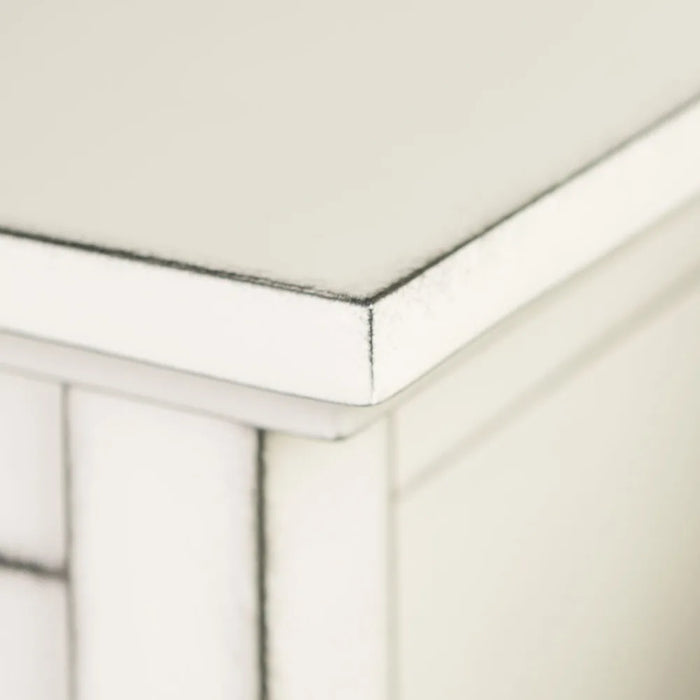 TV cabinet, classic glass door storage buffet, 52 inches, antique white, storage cabinet, TV stand