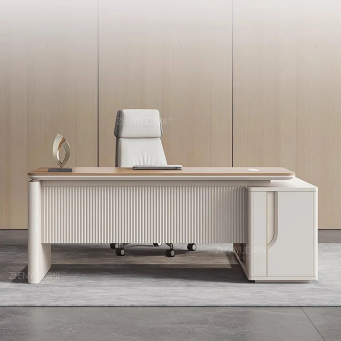 Reception Executive Office Desks Corner Standing Work Desktop Desks Modern Luxury Drawers Bureau Meuble Office Furniture WJ25XP