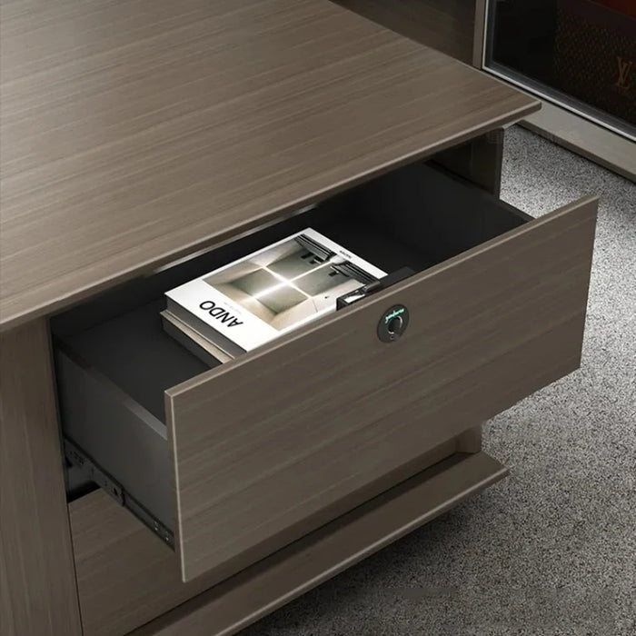 Luxury Office Desk Wood Executive Computer L Shaped Workbench Storage Desktops Drawers Standing Scrivania Gaming Office Supplies