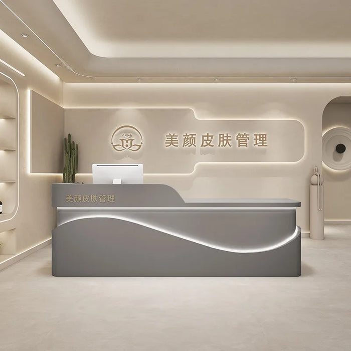 Cashier Service Reception Desks Counter Executive Futuristic Checkout Reception Desks Bar Bureau Meuble Beauty Salon Furniture