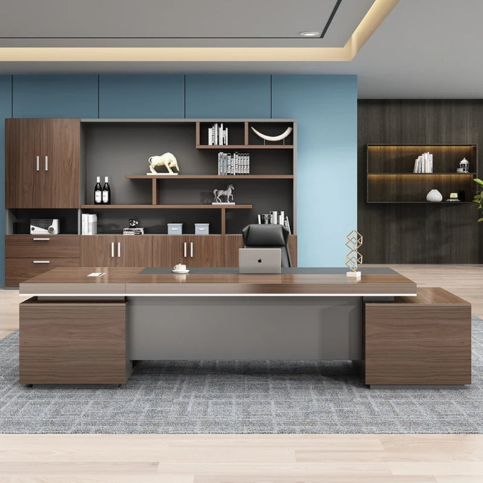 Executive Drawers Office Desk Bedroom Desktop Reception Gaming Office Desk Workbench Scrivania Con Cassetti Home Furniture