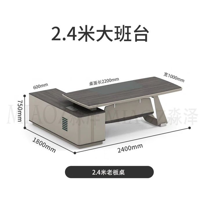 Luxury L Shape Work Table Corner Drawers Computer Meeting Office Desk Executive Storage Mesa De Escritorio Office Furniture