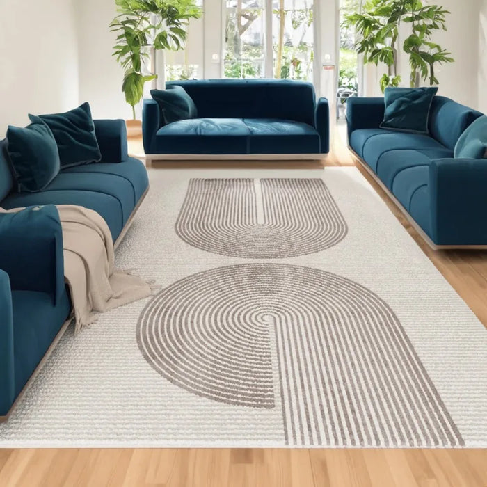 Large-Sized Carpet Living Room Soft Faux Cashmere Carpet Decor Non-Slip Dirt-Resistant Thickened Bedroom Rug Children's Play Mat
