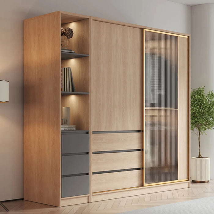 Modular Wardrobes Mobile Organizer Cabinets Display Cupboard Clothing Rack Wardrobes Drawers Guarda Roupa Space Saving Furniture