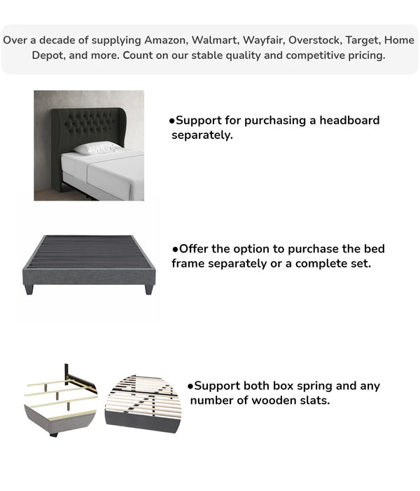 Master Bedroom Furniture Up-holstered Beds Home Furniture Soft Bed Solid Wood Bedroom Funiture Cama Frame