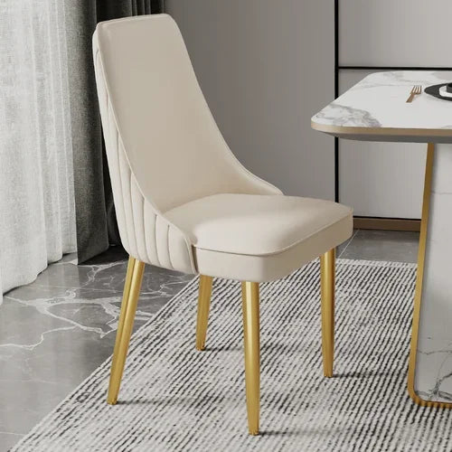 Minimalist Upholstered Classics Dining Chair Metal Outdoor Bedroom Lounge Chair Salon Styling Apartment Silla Comedor Furniture