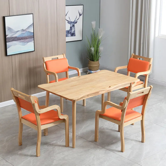 Games Wooden Dining Table 4 Person Centerpiece Service Dining Table Set Kitchen 4 Chair Living Room Muebles Para El Hogar Tables