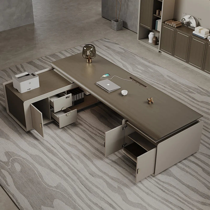 Storage Unique Office Desk Minimalist Reception Modern Luxury Computer Desks Conference Executive Mesa Escritorio Home Furniture