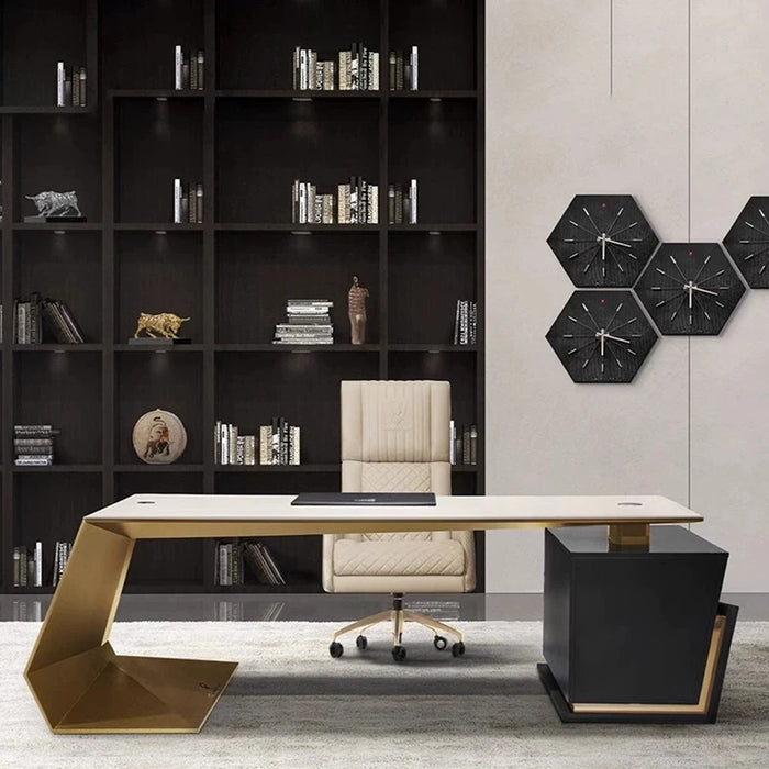 Study Desk Organizer Standing L Shaped Vanity Music Studio Executive Desk Writing Folding Escritorios De Oficina Furniture