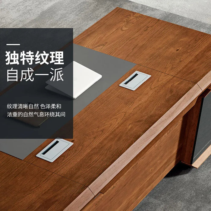 Company boss desk, president desk, large class desk, chairman desk, chair combination office home
