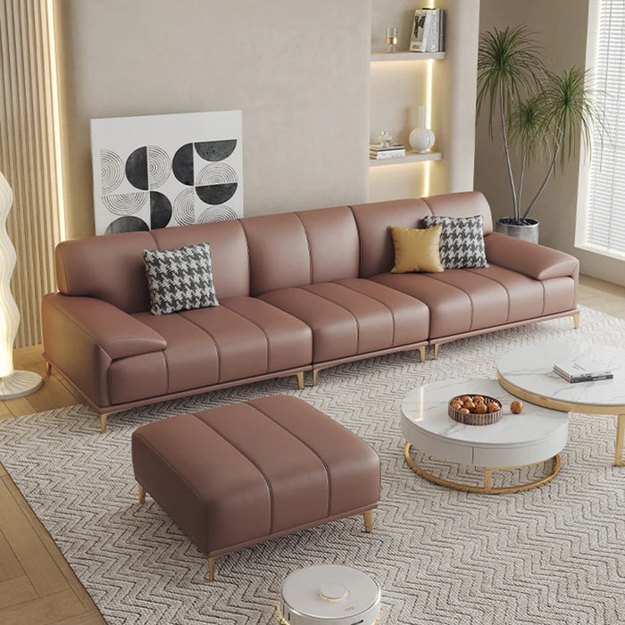 Luxurious Floor Sofa Living Room Modern Italian Four Person Sofa Imperial Combination Divani Da Soggiorno Kitchen Furniture