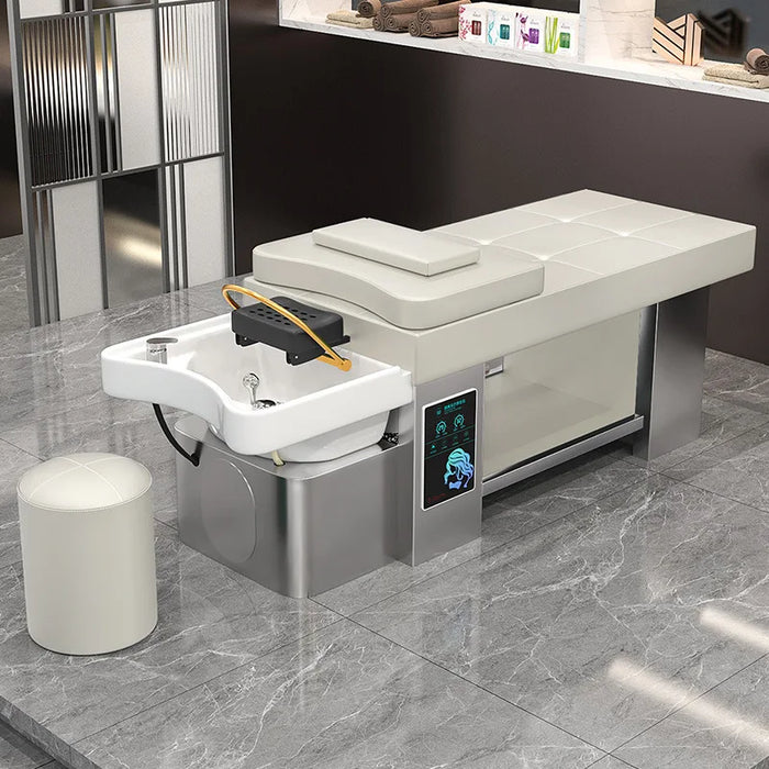 Steam Shampoo Chair Ceramic Basin Luxury Japanese Head Spa Hair Salon Equipments Chair Krzeslo Szampon Salon Equipment MQ50SC