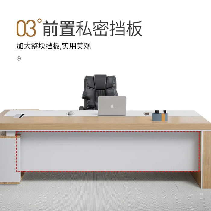 Gaming Work Desk Coffee Drawers Workstation Organizer Office Executive Storage Work Desk Reception Study Table Wood Furniture